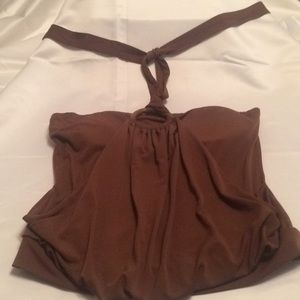 Shape FX Brown Halter Top